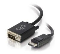 C2G 54332 DisplayPort Male to VGA Male Active Adapter Cable, TAA Compliant, Black (6 Feet, 1.82 Meters)