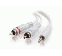 C2G 5m 3.5mm Male to 2 RCA-Type Male Audio Y-Cable - iPod audio cable 2 x RCA White