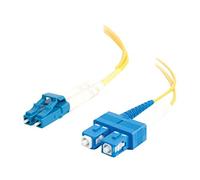 C2G 5m Fibre/Fiber Optic Cable for Gigabit Ethernet Applications LC/SC LSZH Duplex Multimode 9/125 SM Fibre