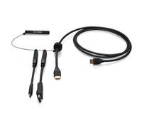 C2G 6ft (1.8m) 4K HDMI® Premium Cable and Dongle Adapter Ring with Color Coded DisplayPort™ and USB-C®