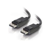 C2G 6ft (1.8m) DisplayPortTM Cable with Latches 4K 60Hz UHD M/M - Black