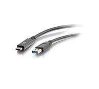 C2G 6ft (1.8m) USB-C to USB-A 3.2 Gen 1 (5Gbps) Cable M/M - Black