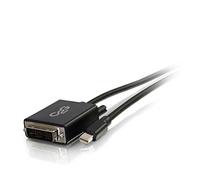 C2G 6ft, Mini DisplayPort - DVI-D - video cable adapters (Mini DisplayPort - DVI-D, Mini DisplayPort, DVI-D, Male, Male, Black, Polyvinyl chloride (PVC))
