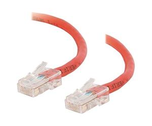 C2G 7M Cat5e Network Crossover Patch Cable. Xover Ethernet Cable, Peer-to-Peer Computer Lead. RED CAT5E PVC UTP