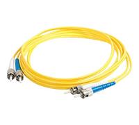 C2G 7m Fibre/Fiber Optic Cable for Gigabit Ethernet Applications ST/ST LSZH Duplex Multimode 9/125 SM Fibre