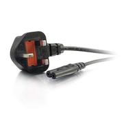 C2G 80612 power cable Black 2 m Power plug type G C7 coupler