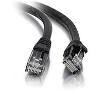 C2G 83189 20M BLACK Cat5e Ethernet RJ45 High Speed Network Cable, LAN Lead Cat5e Unshielded PVC UTP Patch Cable