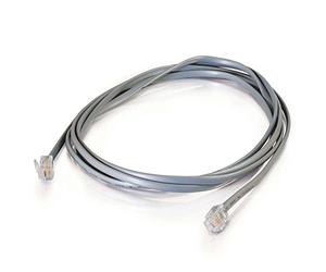 C2G 83866 5M RJ11 6P4C Straight Modular Internet ADSL Cable, Cable suitable for High Speed Internet, Broadband Router, Modem, Phone Socket, Microfilter and More
