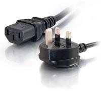 C2G 88512 1 Metre UK Power Cable IECC13 to BS1363 3 Foot Kettle Lead Power Cord