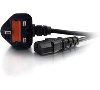 C2G 88513 2 Metre UK Power Cable (IEC320C13 to BS 1363) 6 Foot Kettle Lead/Power