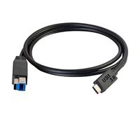 C2G 88867 3M USB Printer Cable, USB-C to USB-B 3.0 (USB 3.1 Gen 1) C to B Lead. Compatible with printers and scanners from HP, Epson, Brother, Samsung, Cannon and all other USB C/B devices, Black