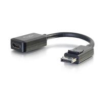 C2G 8in DisplayPort™ Male to HDMI Female Adapter Converter - Black