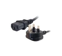 C2G - C13 to BS 1363 (UK/Irish) Power Cord - Black - 3m - SSD
