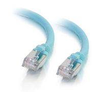 C2G/Cables to Go 00756 Cat6a Snagless Shielded (STP) Network Patch Cable, Aqua (35 Feet/10.66 Meters)