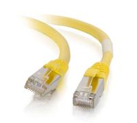 C2G/Cables to Go 00861 Cat6 Snagless Shielded (STP) Network Patch Cable, Yellow (3 Feet/0.91 Meters)