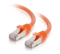 C2G/Cables to Go 00883 Cat6 Snagless Shielded (STP) Network Patch Cable, Orange (8 Feet/2.43 Meters)