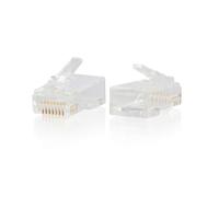 C2G / Cables To Go 00889 RJ45 Cat6 Modular Plug for Round Solid/Stranded Cable Multipack (50 pack)