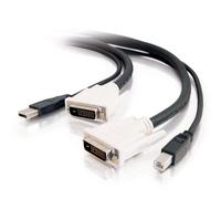 C2G/Cables to Go 14177 DVI Dual Link/USB 2.0 KVM Cable (6 Feet, Black)