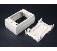 C2G/Cables to Go 16043 Wiremold Uniduct Single Gang Deep Junction Box, Ivory