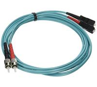 C2G/Cables to Go 21646 10 GB ST/SC Duplex 50/125 Multimode Fiber Patch Cable (2 Meters, Aqua)