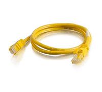 C2G/ Cables To Go 27872 Cat6 Snagless Unshielded (UTP) Network Crossover Patch Cable, Yellow (7 Feet/2.13 Meters)