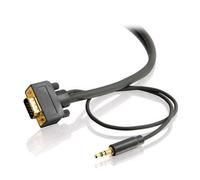 C2G/Cables to Go 28252 Flexima VGA + 3.5mm A/V Cable M/M - In-Wall CL3-Rated (25 Feet/7.62 Meters)