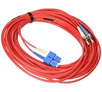 C2G/Cables to Go 33319 SC/ST Duplex 9/125 Single-Mode Fiber Patch Cable (10 Meters, Red)
