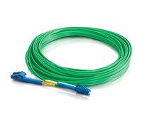 C2G/Cables to Go 33373 LC-LC 9/125 OS1 Duplex Single-Mode PVC Fiber Optic Cable (5 Meters, Green)