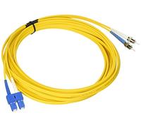 C2G/Cables to Go 34647 SC/ST LSZH Duplex 9/125 Single-Mode Fiber Patch Cable (9 Meters, Yellow)