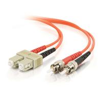 C2G/Cables to Go 36315 ST/SC LSZH Duplex 50/125 Multimode Fiber Patch Cable (5 Meters, Orange)