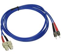 C2G/Cables to Go 37160 SC/ST Duplex 62.5/125 Multimode Fiber Patch Cable (2 Meters, Blue)