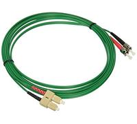 C2G/Cables to Go 37166 SC/ST Duplex 62.5/125 Multimode Fiber Patch Cable (3 Meters, Green)