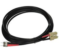 C2G/Cables to Go 37172 SC/ST Duplex 62.5/125 Multimode Fiber Patch Cable (5 Meters, Black)