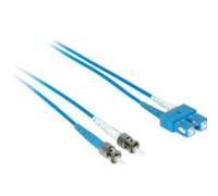 C2G/Cables to Go 37746 SC/ST Plenum-Rated 9/125 Duplex Single-Mode Fiber Patch Cable, Blue (6.56 Feet/ 2 Meter)