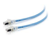 C2G/Cables To Go 43174 100ft Cat6a Shielded HDBaseT Certified Cable, Plenum CMP-Rated, Blue