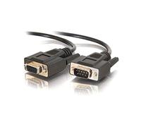 C2G/Cables to Go 52033 DB9 M/F Serial RS232 Extension Cable (25 Feet, Black)