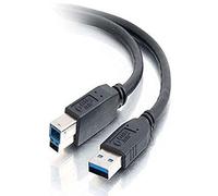 C2G/Cables to Go 54173 USB 3.0 A Male to B Male Cable, Black (1 Meter/3.2 Feet)
