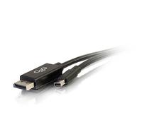 C2G Cables to Go 54301 6-ft Mini DisplayPort to DisplayPort Male/Male Adapter Cable, BK