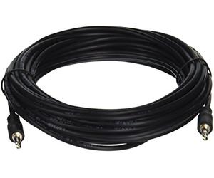 C2G/ Cables To Go Legrand - C2G Home Audio Cable, Black Audio Cable and Stereo Cable, 25 Foot Auxiliary Extension Cable, 1 Count, C2G 40516