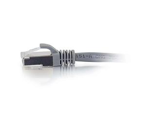 C2G Cat6a Booted Shielded (STP) Network Patch Cable - Patch cable - RJ-45 (M) to RJ-45 (M) - 5 m - STP - CAT 6a - molded, snagless, stranded - grey
