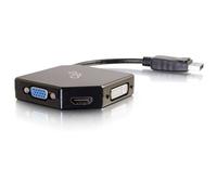 C2G DisplayPort to HDMI, VGA, or DVI Adapter Converter - Black