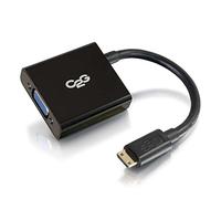 C2G HDMI Male to VGA Female Adapter Dongle With Micro USB Power Port. High Resolution 1080p HDMI to VGA Adapter, Black