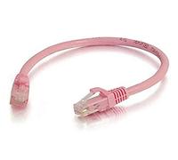 C2G Legrand Cat6 Ethernet Cable, Snagless Unshielded Cat6a Patch Cable, Pink Network Patch Cable, 6 Inch Snagless UTP Ethernet Cable, 1 Count, 0096