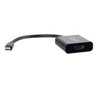 C2G Mini Display Port Adapter, 4K, Display Port to HDMI, Male to Female, Active, Black, 8 inches, Cables to Go 54307