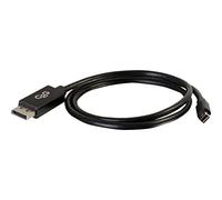 C2G Mini Display Port to Display Port Adapter, 8K, Male to Male, Black, 3 Feet (0.91 Meters), Cables to Go 54300