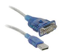 C2G Port Authority USB Serial DB9 Adapter Cable 18" serial cable Blue 0.46 m USB Type-A DB-9