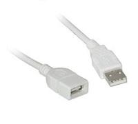C2G USB A Male to A Female Extension Cable 2m USB cable White