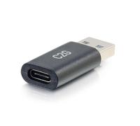 C2G USB C Female to USB A Male SuperSpeed USB 5Gbps Adapter Converter, Compatible With Smartphones, Tablets and Laptops