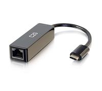 C2G USB C/Thunderbolt 3 to RJ45 Gigabit Ethernet LAN Network Adapter Compatible for Surface Book 2, MacBook Pro 2018/19, iPad Pro 2018/20, MacBook Air 2019/20. USB C Internet Adapter, Black