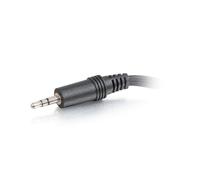 C2G Value Series 3.5mm Stereo Plug to 3.5mm Stereo Jack x2 Y-Cable audio cable 0.15 m Black